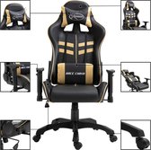 Gaming Stoel Goud - Game Stoel - Gaming Chair - Bureaustoel racing - Racestoel - Bureau stoel gamen