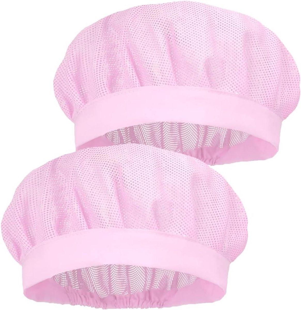 Koksmutsen - Koksmuts dames - Hygiënisch Werken - Verstelbaar Elastiek - 2 stuks - Roze