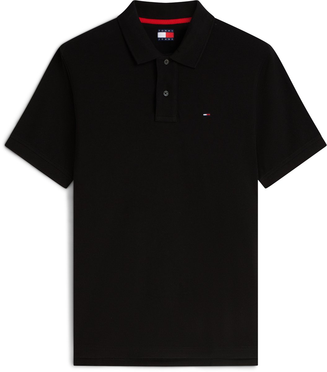Tommy Jeans Poloshirt Tjm Reg Ess Polo Ext Dm0dm22711 Bds Mannen Zwart