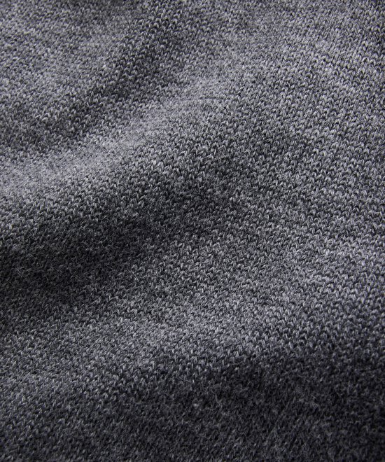 FALKE Basic Cotton Crew Neck elegante klassieker katoen trui heren grijs - maat L