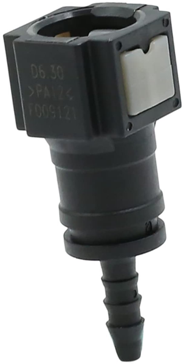 aladdien - Brandstof Leiding Pijp - Quick Release Connector - Snelle Montage - Zwart - 6.30mm ID - Geschikt voor Brandstofleidingen - Nylon