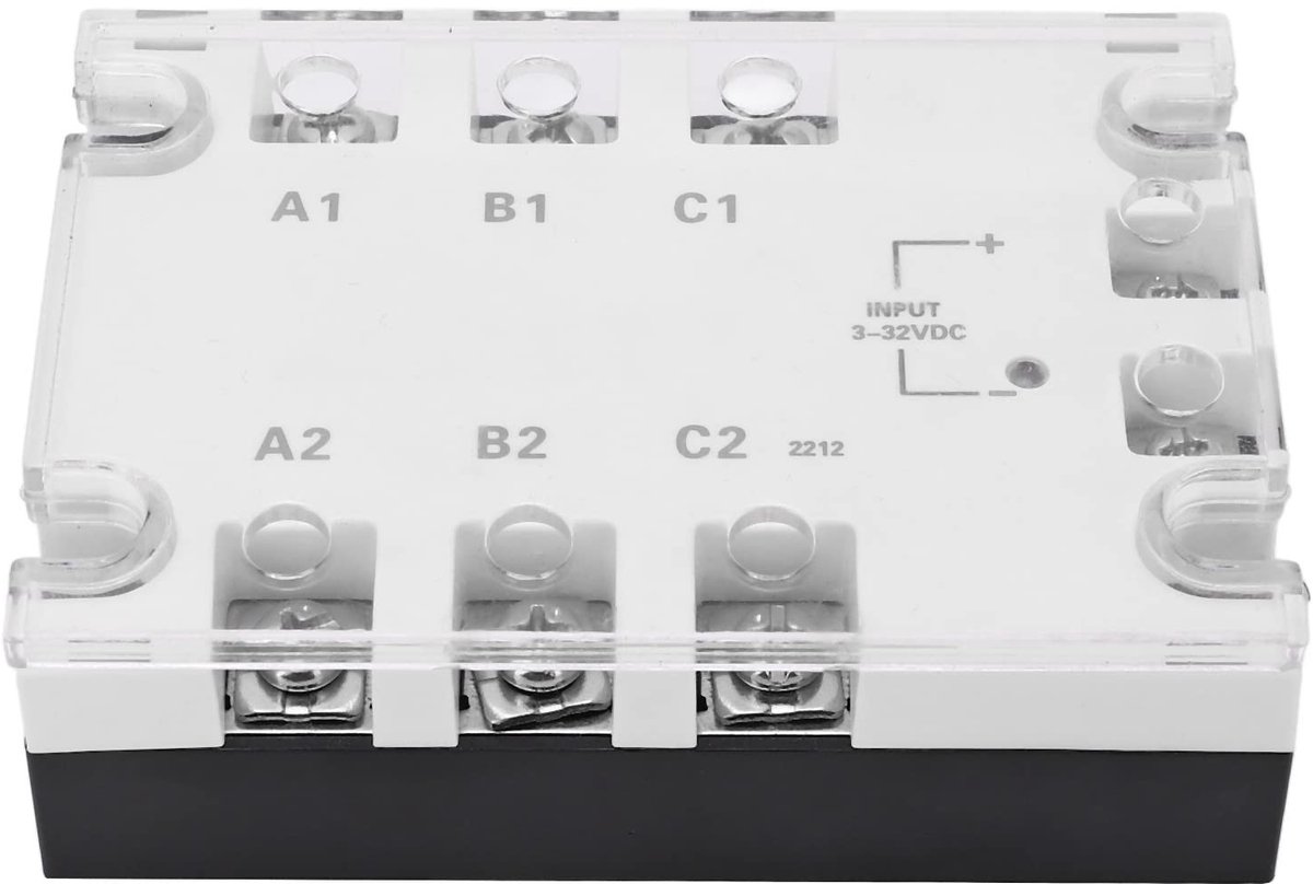 aladdien - 3-fase Solid-state Relais - Geruisloos - Betrouwbaar - 3-32 V - Anti-schok - 24-480 V - Geschikt voor industriële toepassingen - Mode...