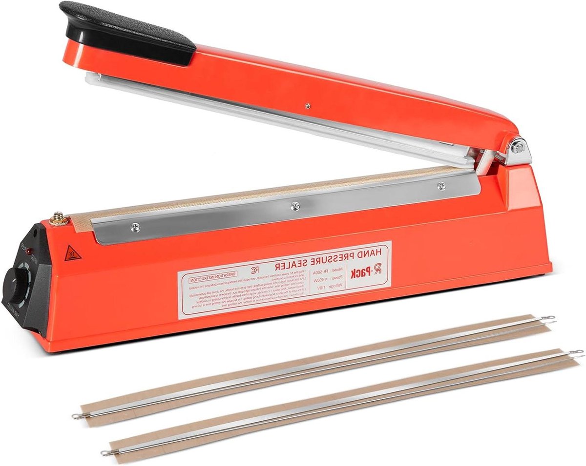 Impuls Sealer - Sluitmachine - Verpakkingen Sluiten - Extra Vervangingen - 30 cm - Rood