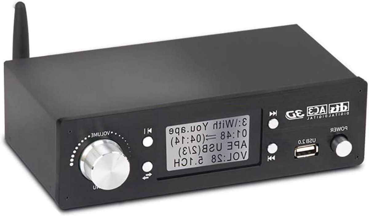 Audio Decoder - Surround Sound - Thuisbioscoop Geluid - 4K HDMI ARC - 5.1 Kanaal - Blauw