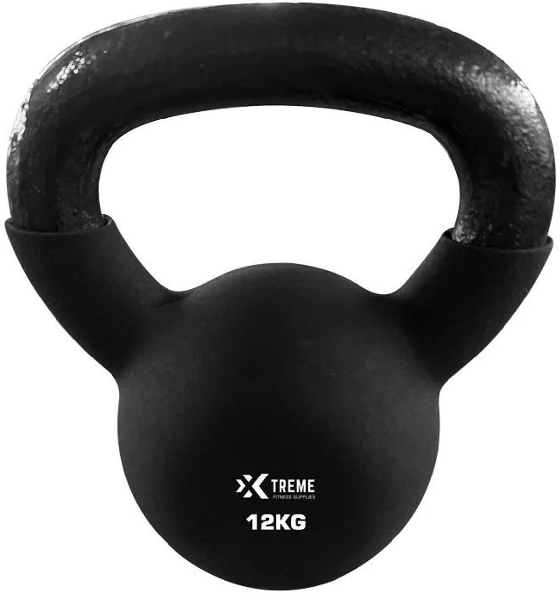 Xtreme Fitness Neoprene Kettlebell 12 kg - Gewichten - Krachttraining - Fitness Gewichten - Geschikt voor CrossFit & Fitness - Conditietraining - Neoprene Kettlebell voor Krachttraining - Kettlebell gietijzer met neopreen coating