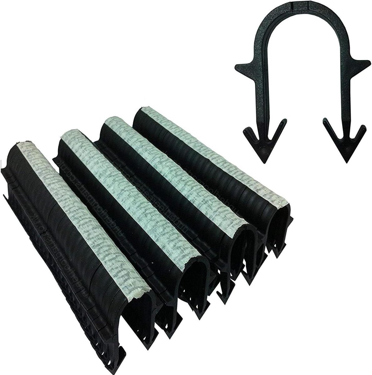 Onderfloor Verwarming Pijp Nietjes - Tacker Clips - Vloerverwarming Installeren - Voor Ø 15-20 Pijpen - 300 Stuks - Zwart