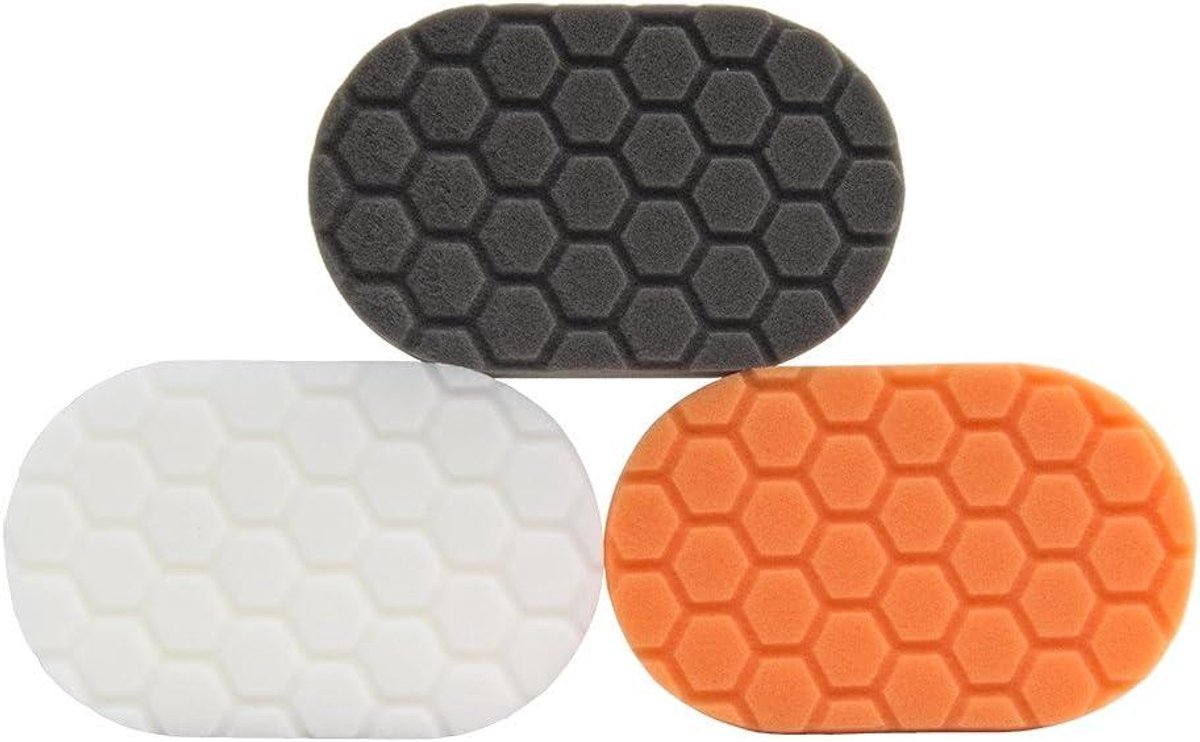 Hand Polijstpads - Detailing Pads - Auto Polijsten - Hex-Logic Ontwerp - 1 Aantal - Meerdere Kleuren
