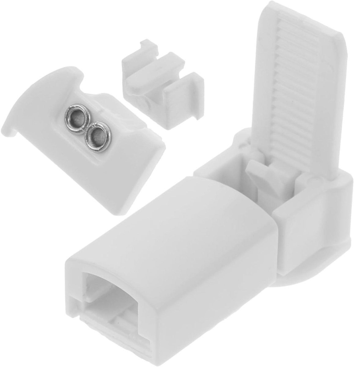 Plissé Gordijn Onderdelen - Raambekleding Reparatie - Gordijnen Repareren - Lichtgewicht Ontwerp - 4x2 cm - Wit