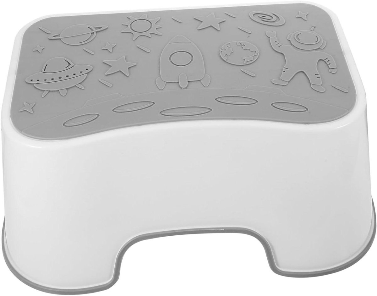 Voetenbankje Toiletkrukje - Opstapje Krukje - Comfortabel Zitten - Ergonomisch Ontwerp - 38x16x26cm - Zoals Getoond