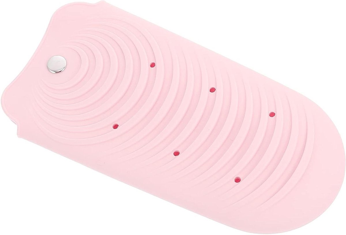 Hittebestendige Tas - Siliconen Opberger - Styling Tools Beschermen - Flexibel en Draagbaar - 20 x 10 cm - Grijs