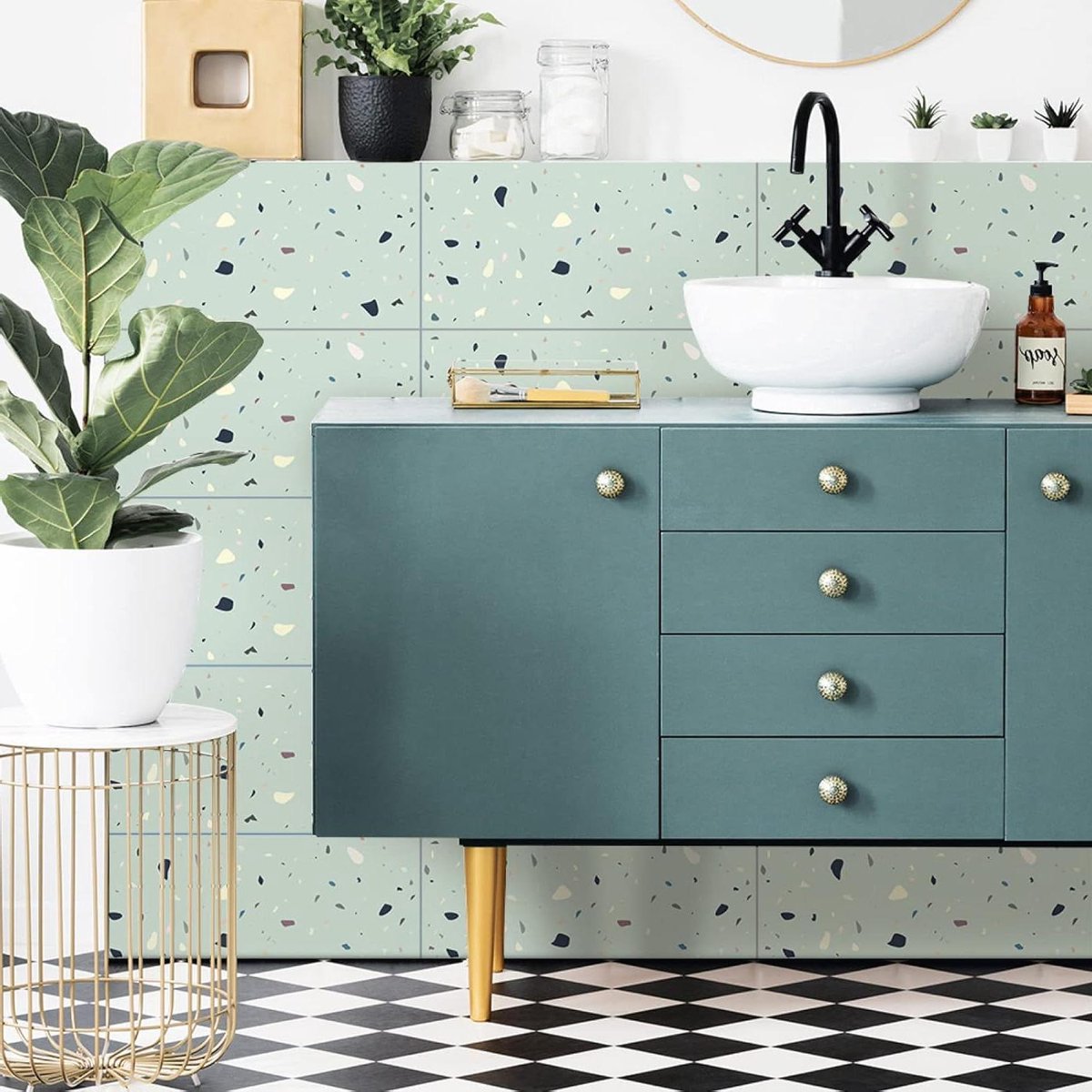 Mozaïektegels - Wandstickers - Keuken en badkamer - Waterdicht en afneembaar - 30 x 60 cm 