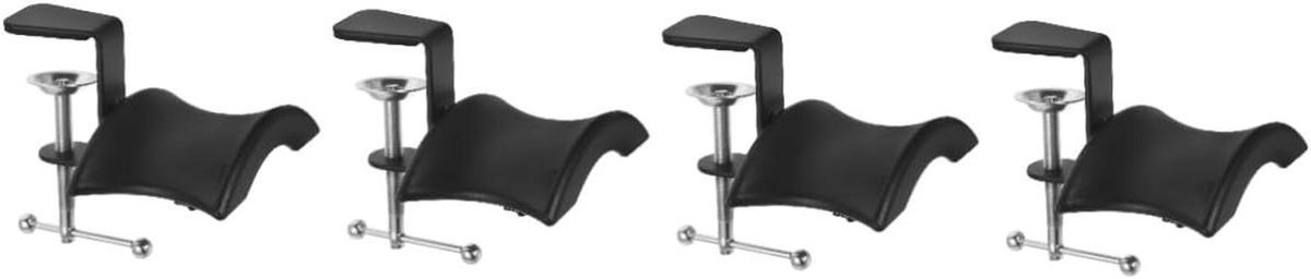 Hoofdtelefoonhouder - Headset standaard - Bureau organiseren - Ruimtebesparend ontwerp - 4 stuks - Zwart