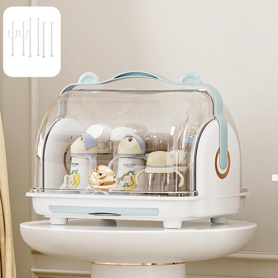 Babyfles Droger - Flesjes Reiniger - Hygiënisch Voeden - Draagbare Opbergdoos - N.v.t. - Wit — afbeelding 3
