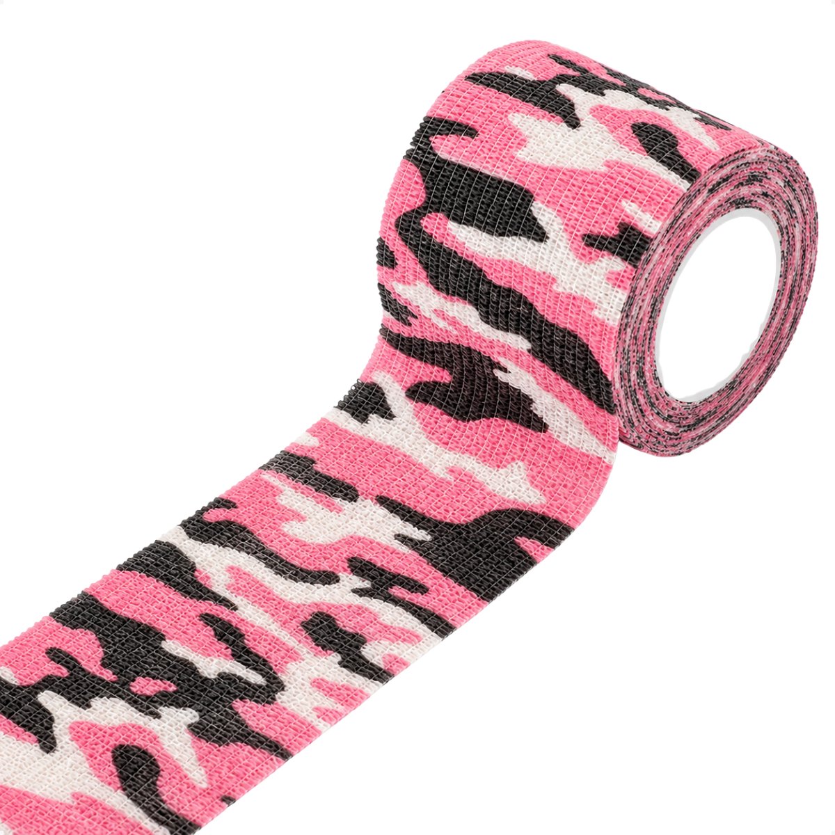Techidna® - Zelfhechtend Verband - Camouflage Roze - 4,8 Meter x 7,5 cm - Plakt Niet Aan Huid - Elastisch - Bandagetape - Sporttape - Outdoor