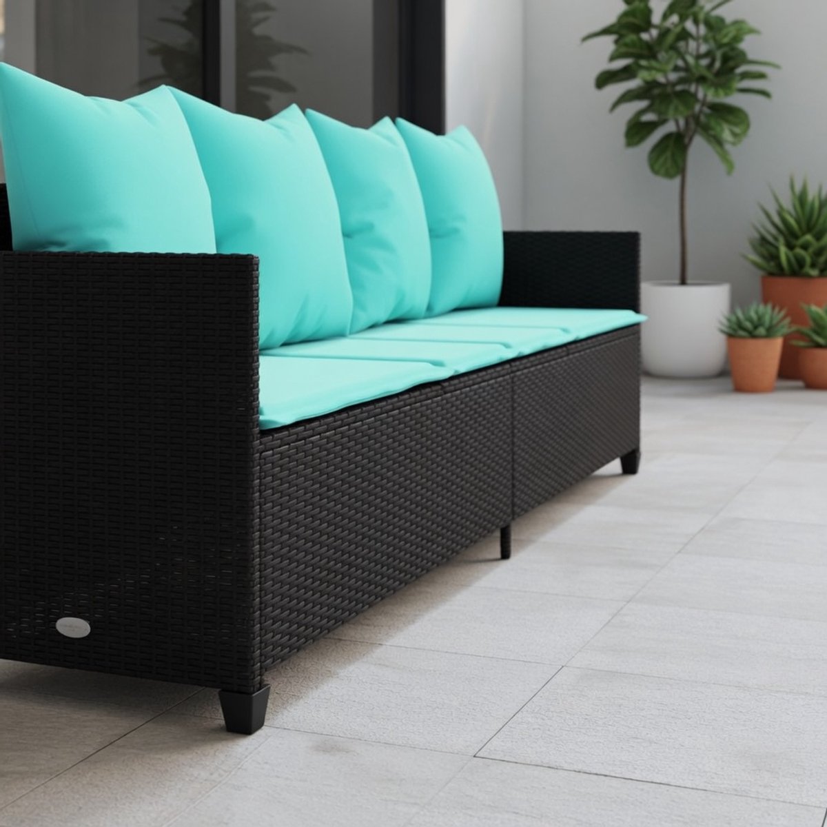 Luxe Ligbed – Zwart – Industrohome
