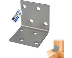 GeZu Impex Hoekverbinder 40 x 40 x 40 x 2 mm | 135° Gegalvaniseerd balkverbinding hoekverbinder verbindingshoeken