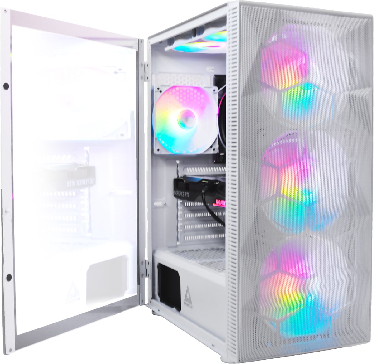 Peta X3 Mesh AMD Ryzen 5 5500GT Gaming PC – Radeon RX Vega 7 – 16GB RAM – 4TB M.2 SSD – Windows 11 Pro – Wifi – Mesh Behuizing met Hoge Luchtstroom – 1080p Gaming & Multitasking