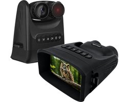 Verranox® VX-R - Full 4K HD Nachtkijker met Infrarood + Digtiale verrekijker (15x zoom) + Groot 4 inch scherm + Geschikt voor brildragers + Roterende lens + 4K UHD Foto en Video opname + Inclusief diverse accessoires + berschermhoes +draagriem