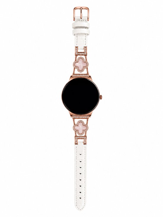Hibousee Smartwatch voor Dames met Bluetooth Bellen, Gezondheid & Fitness Tracker – Stappenteller, Hartslagmeter, Slaapmonitor – iOS & Android - Incl 3 bandjes