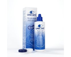 Unicare - Alles-in-één Lenzenvloeistof 250ML - Voor Zachte Lenzen - voor Gevoelige Ogen - Inclusief Lenzendoosje