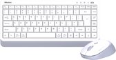 Meetion Mini 5000 - Draadloze Toetsenbord en Muis Set - Bluetooth & 2.4G - Compact Design - Stille Toetsen - Instelbare DPI - Wit