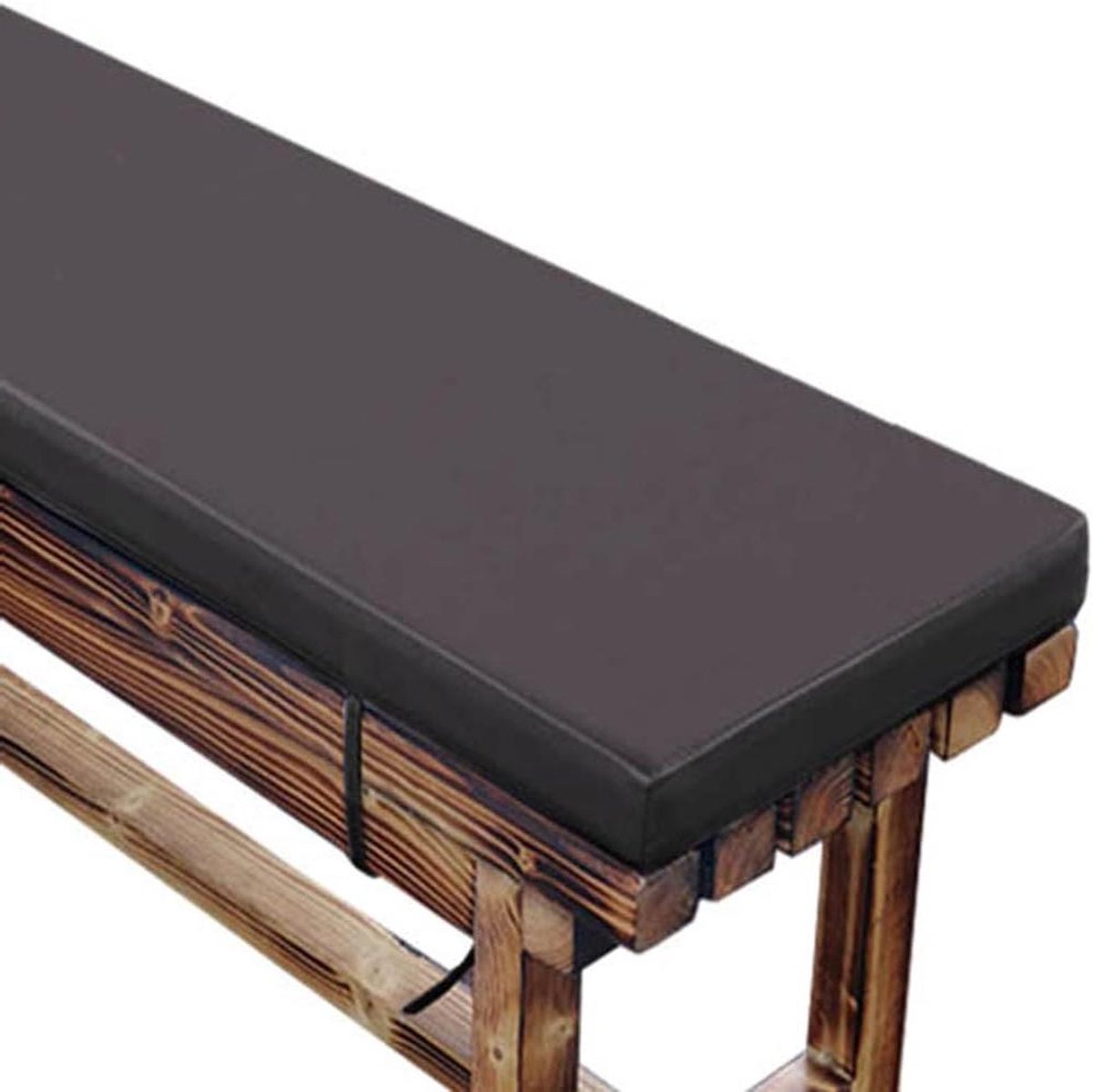 Tuinkussen Waterdicht - Zitkussen Bank - Ontspannen Buiten - Hoge Dichtheid Vulling - 150x30cm 5cm Dik - Donkergrijs
