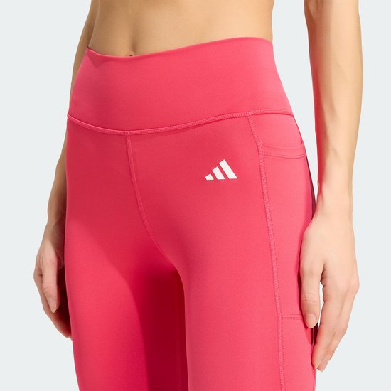 Adidas Performance Optimé Essentials Lange Legging Met Zakje - Dames - Roze van Adidas — afbeelding 5