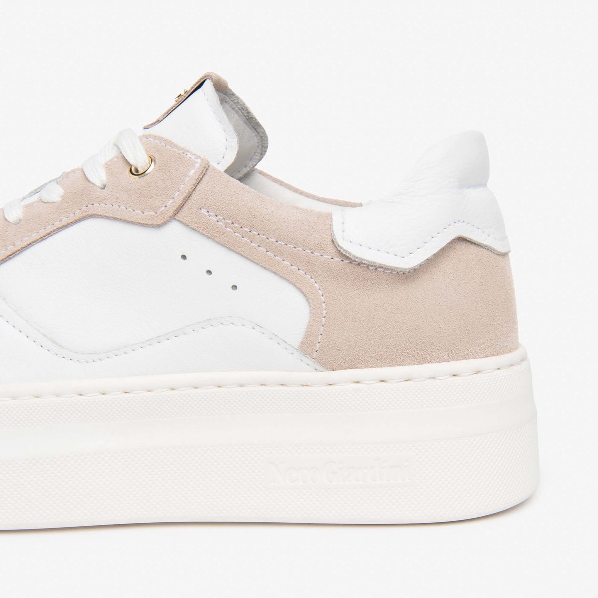 Sneaker Nerogiardini Velour Cile Wit Pu.Monod.Fiumara L18 - Fashion Wear - Vrouwen