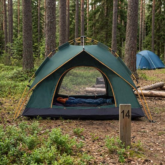 VDD - pop up tent - popup tent - tent - pop up tent 1 persoons - pop up tent waterdicht - 200x150x110 - groen van Merkloos — afbeelding 2