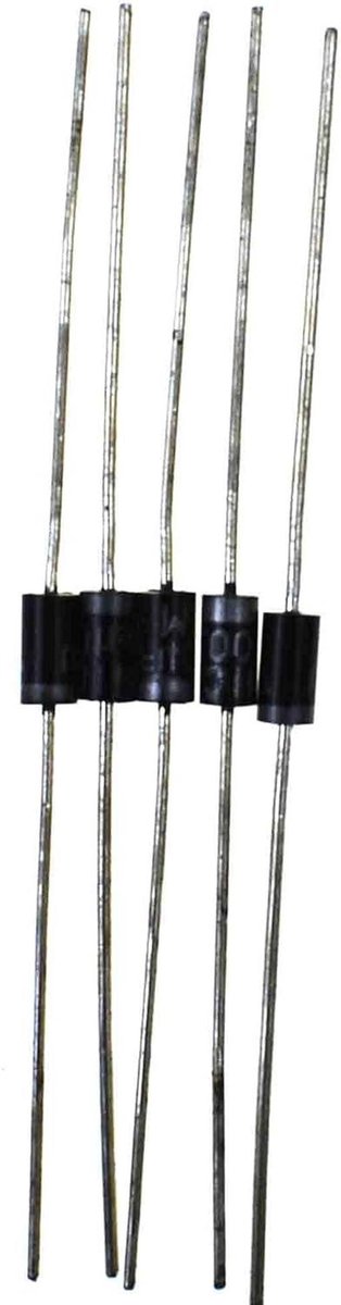 Gelijkrichter Diodes - Elektronische Componenten - Elektronica Reparatie - Verschillende Types - 20 Stuks - Zwart