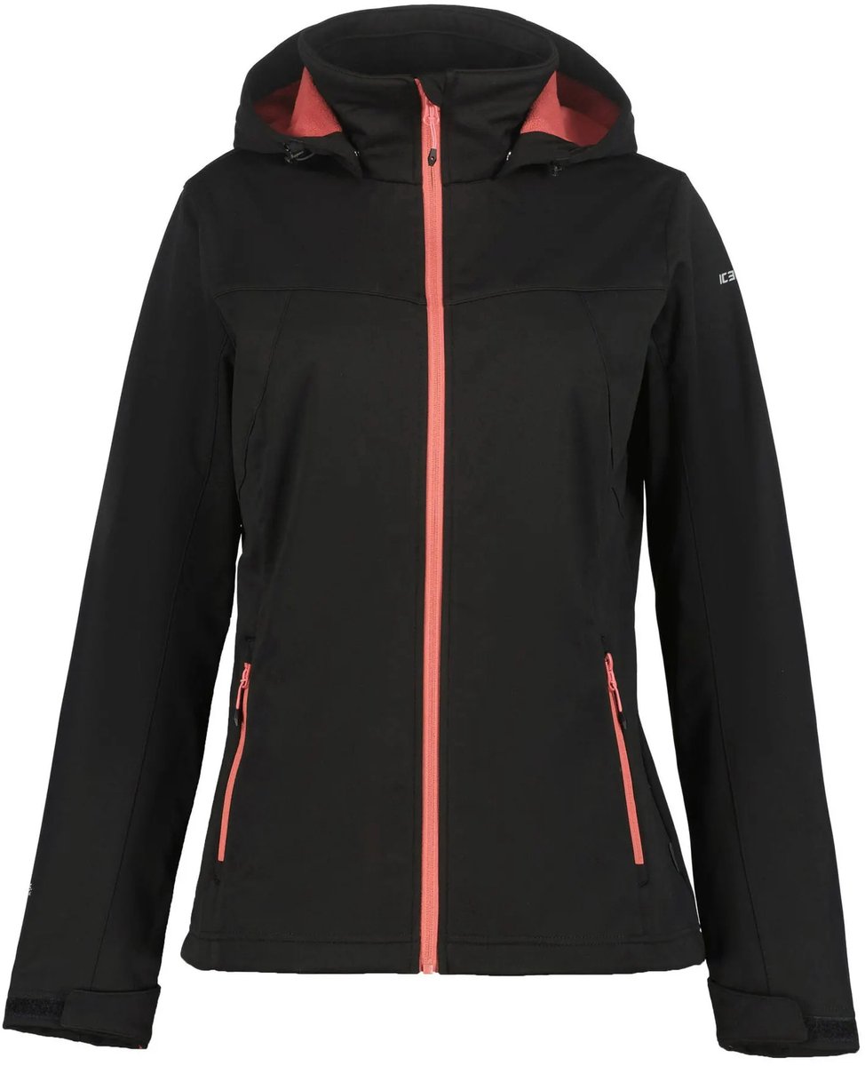 Icepeak boise Outdoorjas Vrouwen Zwart