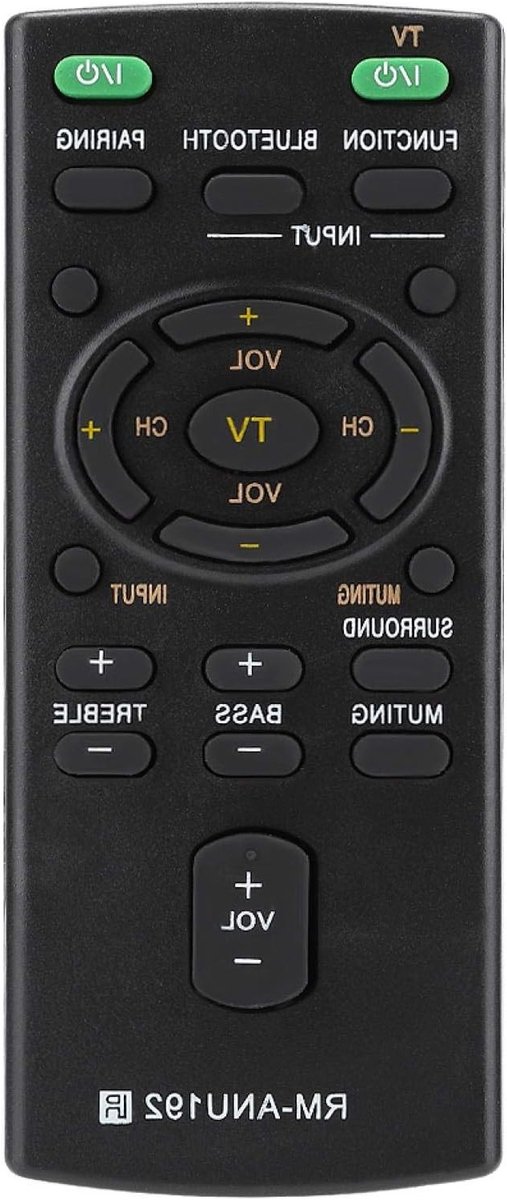 Draadloze afstandsbediening met 8 meter bereik, compact formaat 3.9×1.6×1cm, geschikt voor diverse audio-systemen