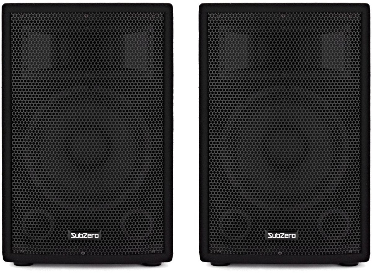 SubZero C10A 500W actieve PA-luidspeaker, paar