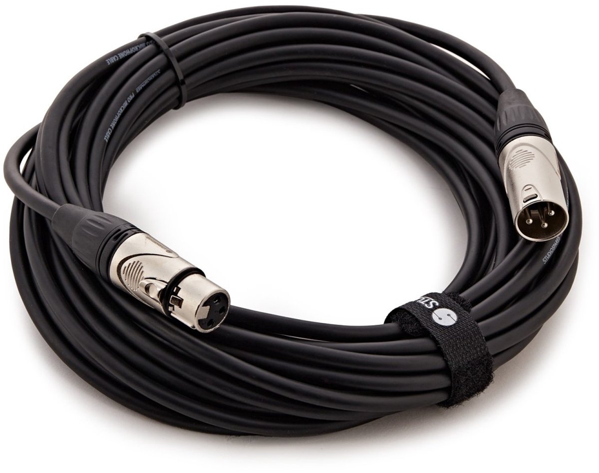 Studiospares Standaard XLR (M) - XLR (F) kabel, 10m