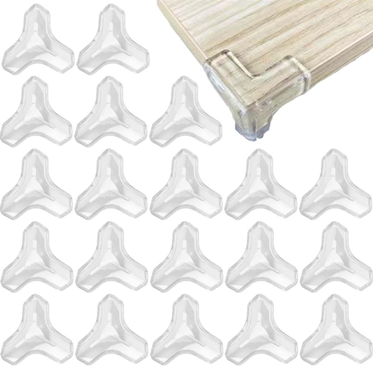 SPHProducts - Hoekbeschermers - Transparante Hoekbeschermers voor Baby's - Zachte Silicone Randbescherming - Veiligheid - Kinderveiligheid - Beschermin...