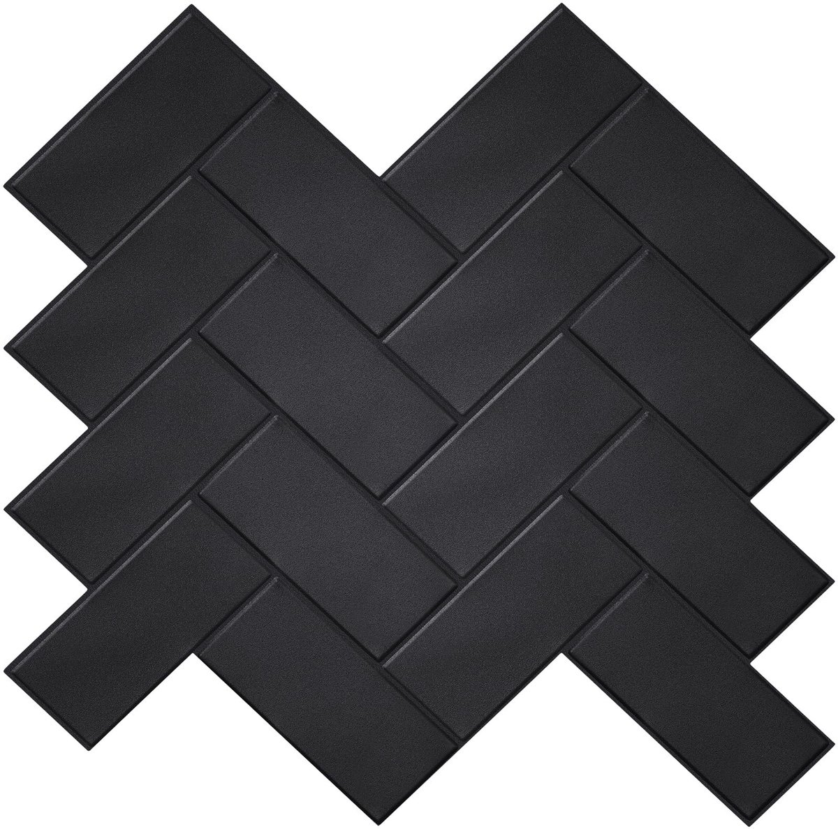 aladdien - 3D Vinyl Wandtegel Stickers - Zelfklevend - Zwart - Geschikt voor Keuken en Badkamer - Waterdicht - 30x30cm - 10 Stuks