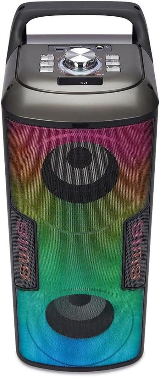 Draagbare Bluetooth Speaker - Feest Speaker - Muziek Streamen - Hyperbass Geluid - 4 Inch Drivers - Zwart