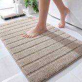 Casilin Badmat Antislip 60x100cm California - Waterabsorberende Badkamermat - Wasbaar en Sneldrogend - Voor Douche en Bad - 100% Katoen - Rechthoek - Sand, Bruin