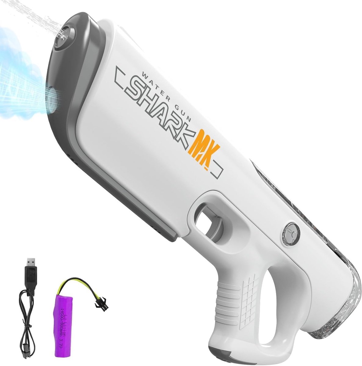 Elektrisch Waterpistool Voor Kinderen En Volwassenen - Automatische Waterherlading - Lichtgewicht Ontwerp Schieten Meer Dan 250 Ontploffingen Waterblaster Squirt Guns Tot 32 Ft Lange Afstand - Zomer Buiten Strandfeestspeelgoed — afbeelding 15