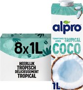Alpro Drink Plantaardige Kokosmelk Original - Lactosevrij & Glutenvrij - 8 x 1L