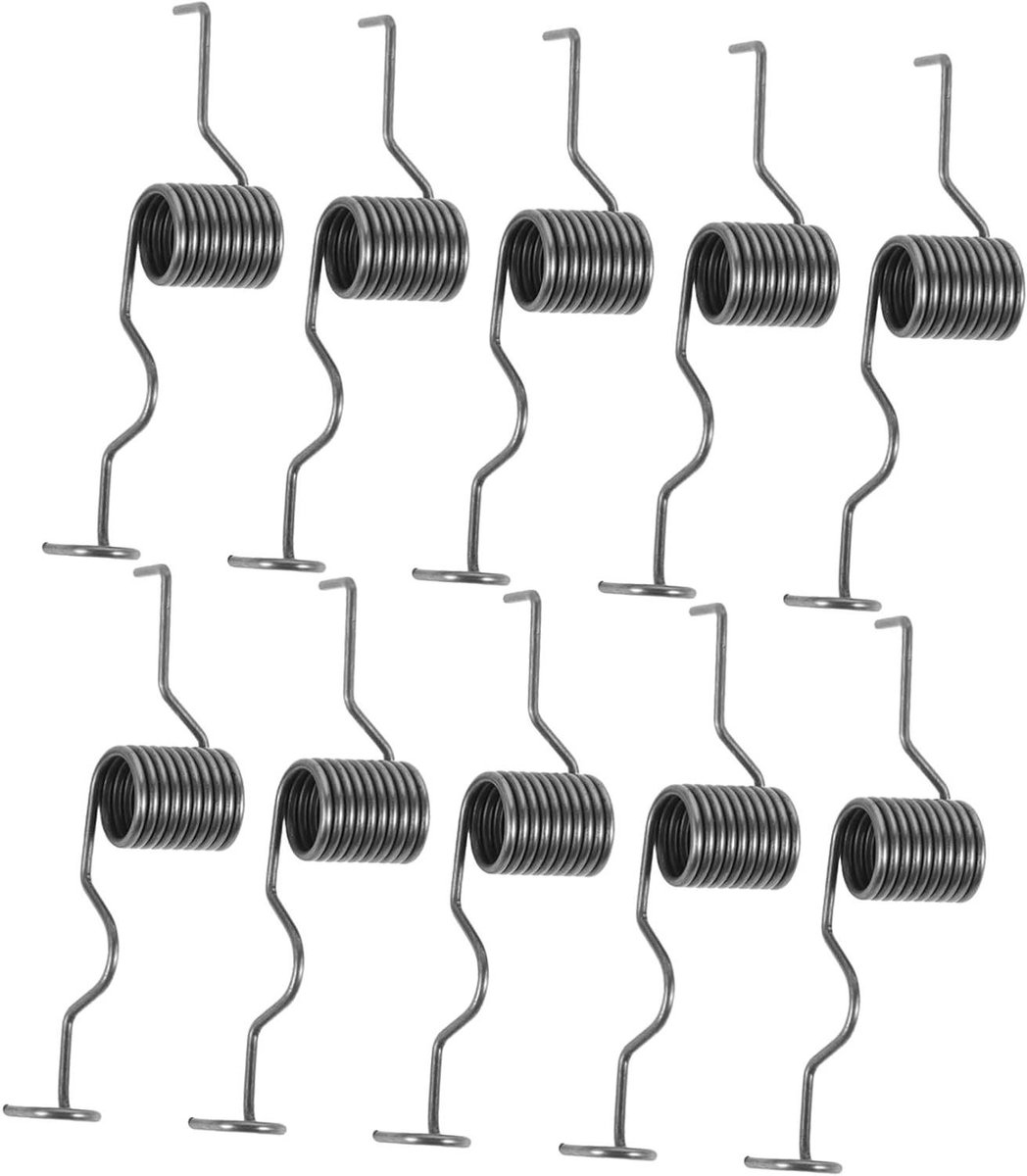 Zaaimachine Veer - Saaiveer met Haak - Nauwkeurig Zaaien - Stabiele Spanning - 10 Stuks - Zwart