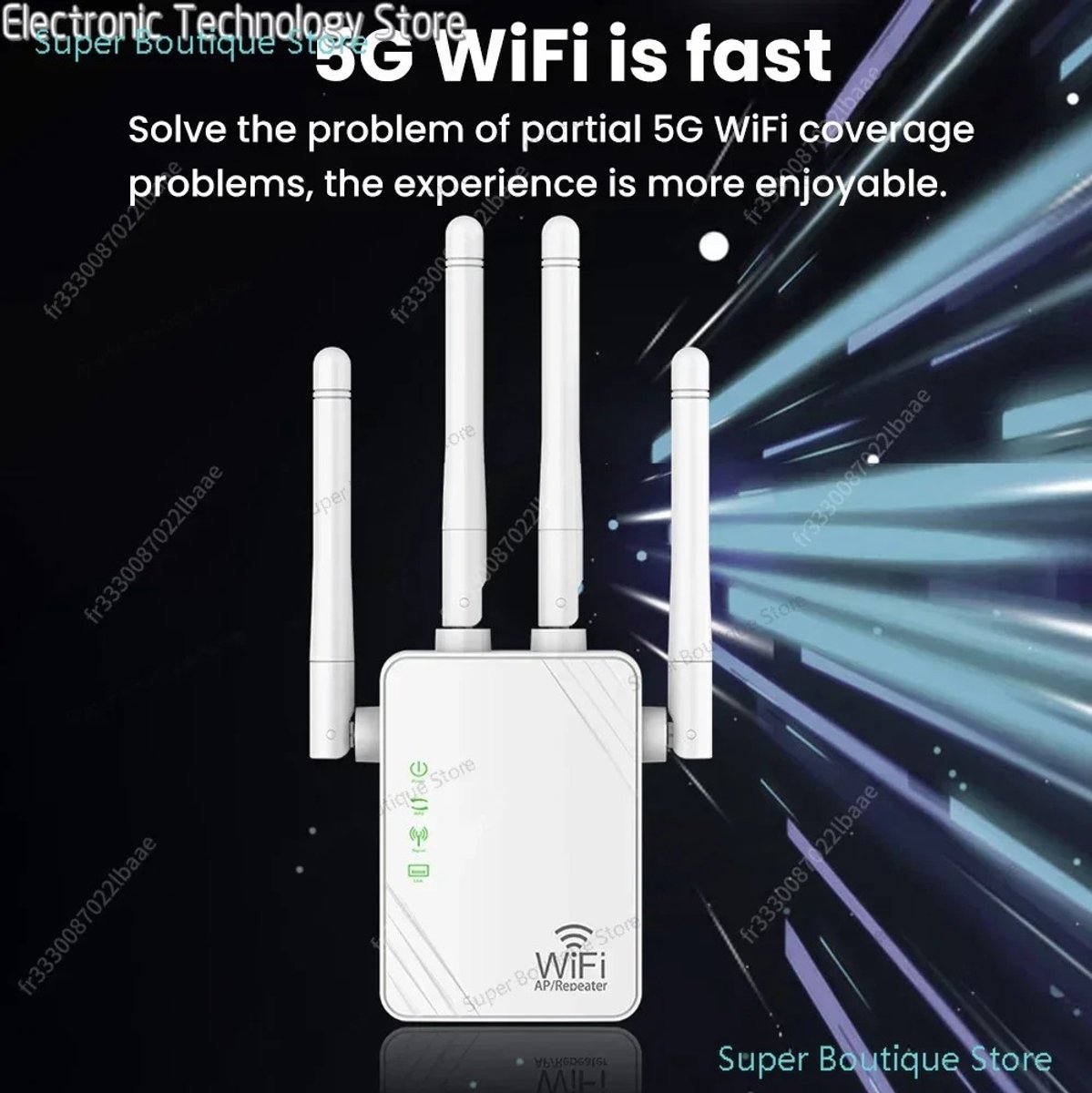 Janson Wifi Versterker met 2 Antennes - 300 Mbit/s Wifi Extender - afbeelding 2