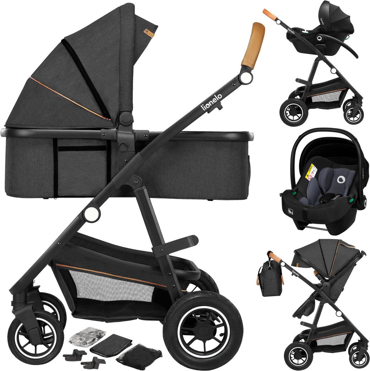 Lionelo Amber 3-in-1 Kinderwagen - Lionelo - €260,00