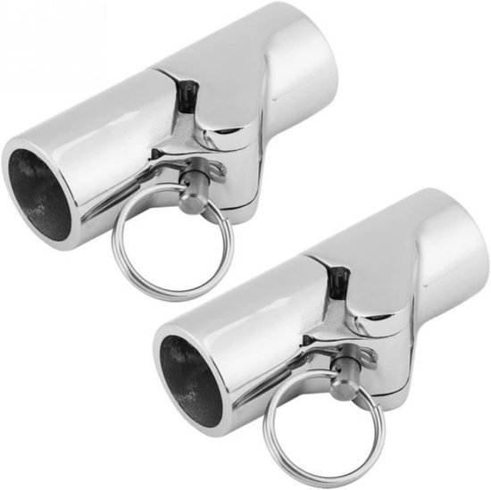 Dailygoody - Vouwbare Swivel Joint Tuin Connector - Roestvrij Staal - 22mm - Duurzaam - Corrosiebestendig - Geschikt voor Watersport — afbeelding 5