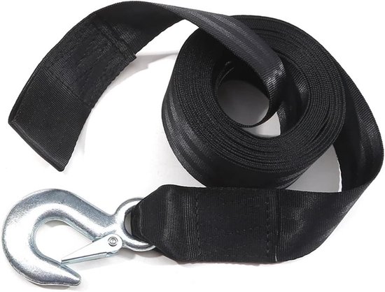 Sleepkabel - Trekkabel - Auto Noodgeval - Slijtvast Materiaal - 6 Meter - Zwart
