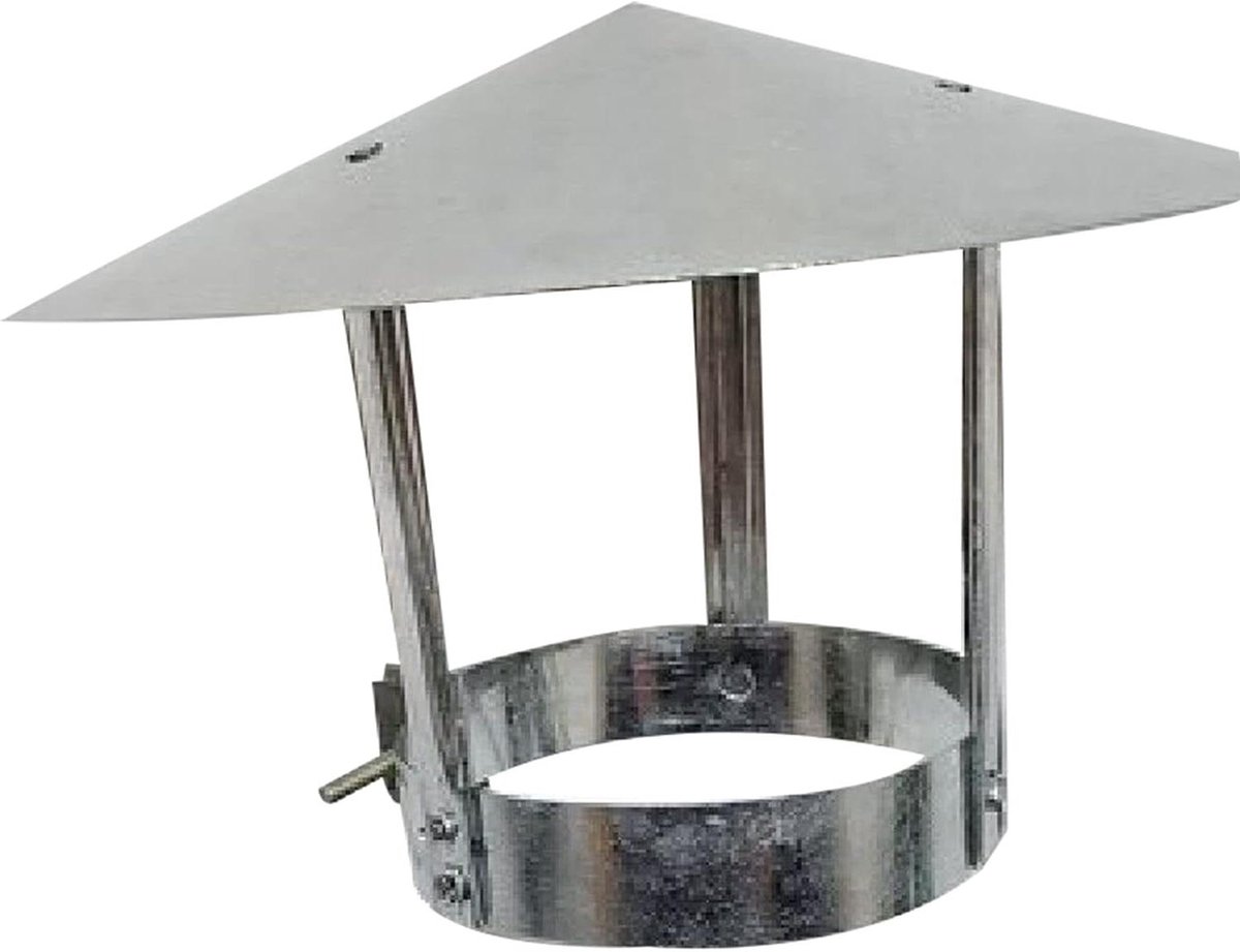 Schoorsteenkap - Regenkap Pijp - Schoorsteen Beschermen - Gegalvaniseerd IJzer - 270mm - Zilver