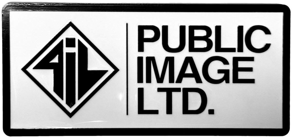 Pil Public Image Ltd - New Logo Stacked Text Koelkastmagneet - Wit/Zwart