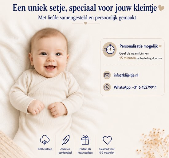 Babymutsje met Naam paars - Gepersonaliseerd Newborn Mutsje paars - Kraamcadeau Baby - Paars Unisex — afbeelding 3