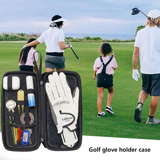Golfhandschoen Houder - Beschermhoes Opberger - Golf Accessoire - Vormbehoud - 27 cm - Zwart — afbeelding 2