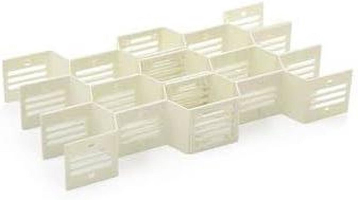 Lade Opbergdozen - Opbergers Lades - Kleding Organiseren - Opvouwbaar Mesh - 12 Stuks - Wit